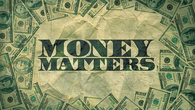 an image showing "money matters " text
